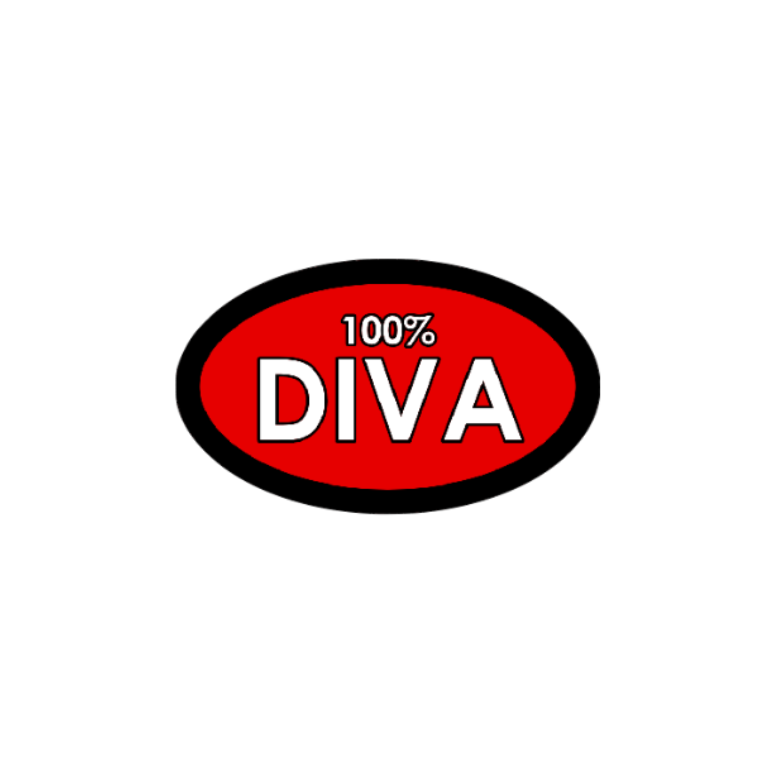 100% DIVA sticker