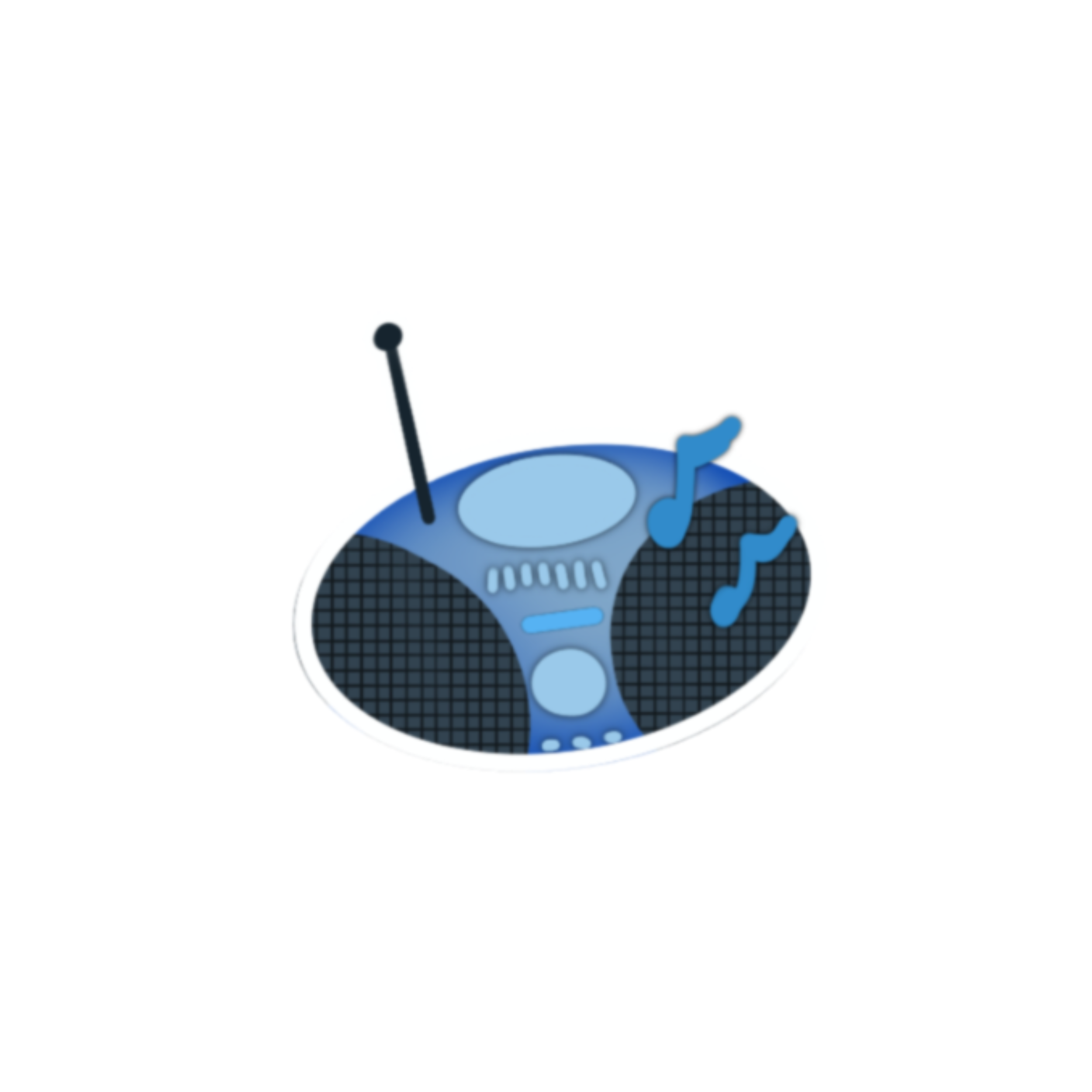 music radio sticker
