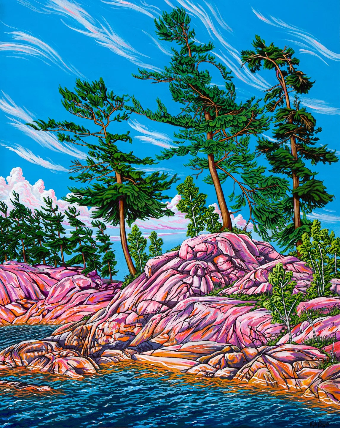 Bay Pines, Acrylic on canvas, 48 x 60