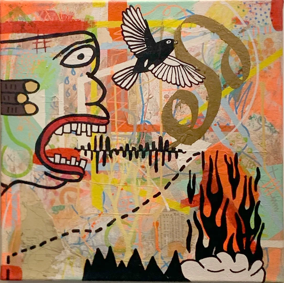 50x50cm mixed media on canvas