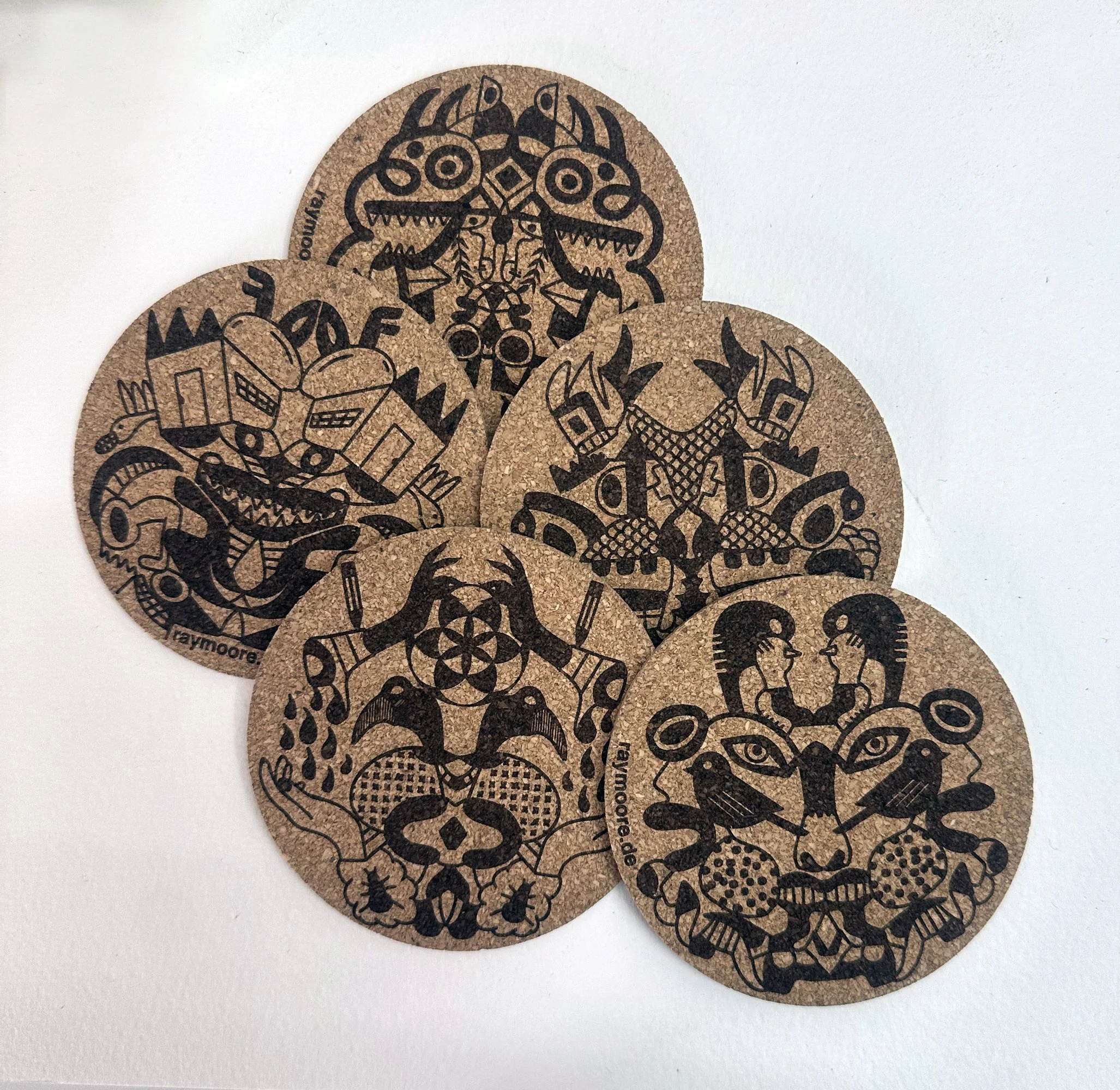 Cork coasters