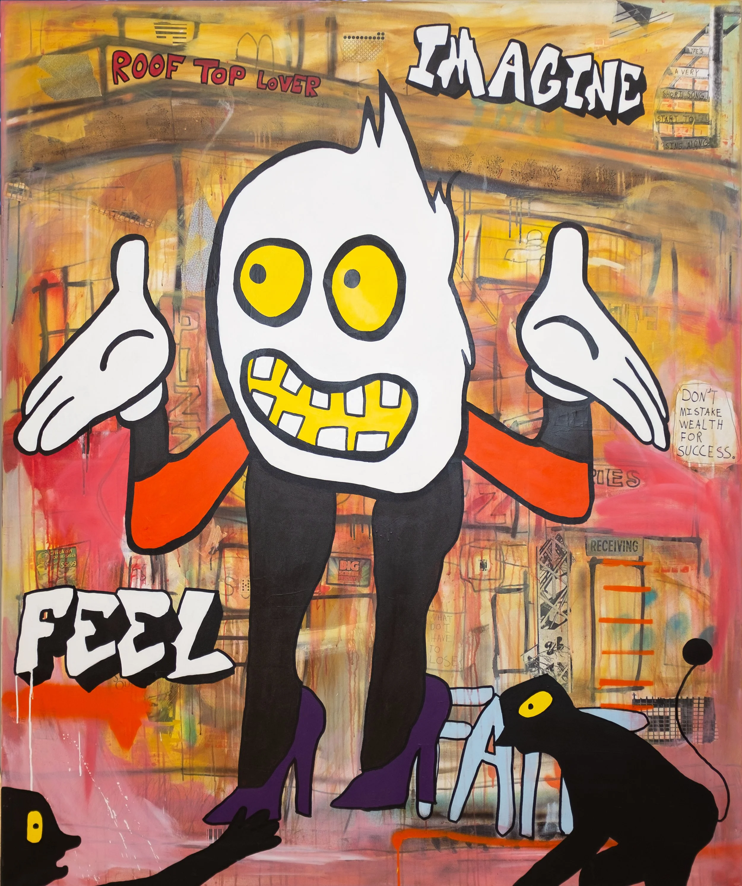 150x180cm mixed media on canvas