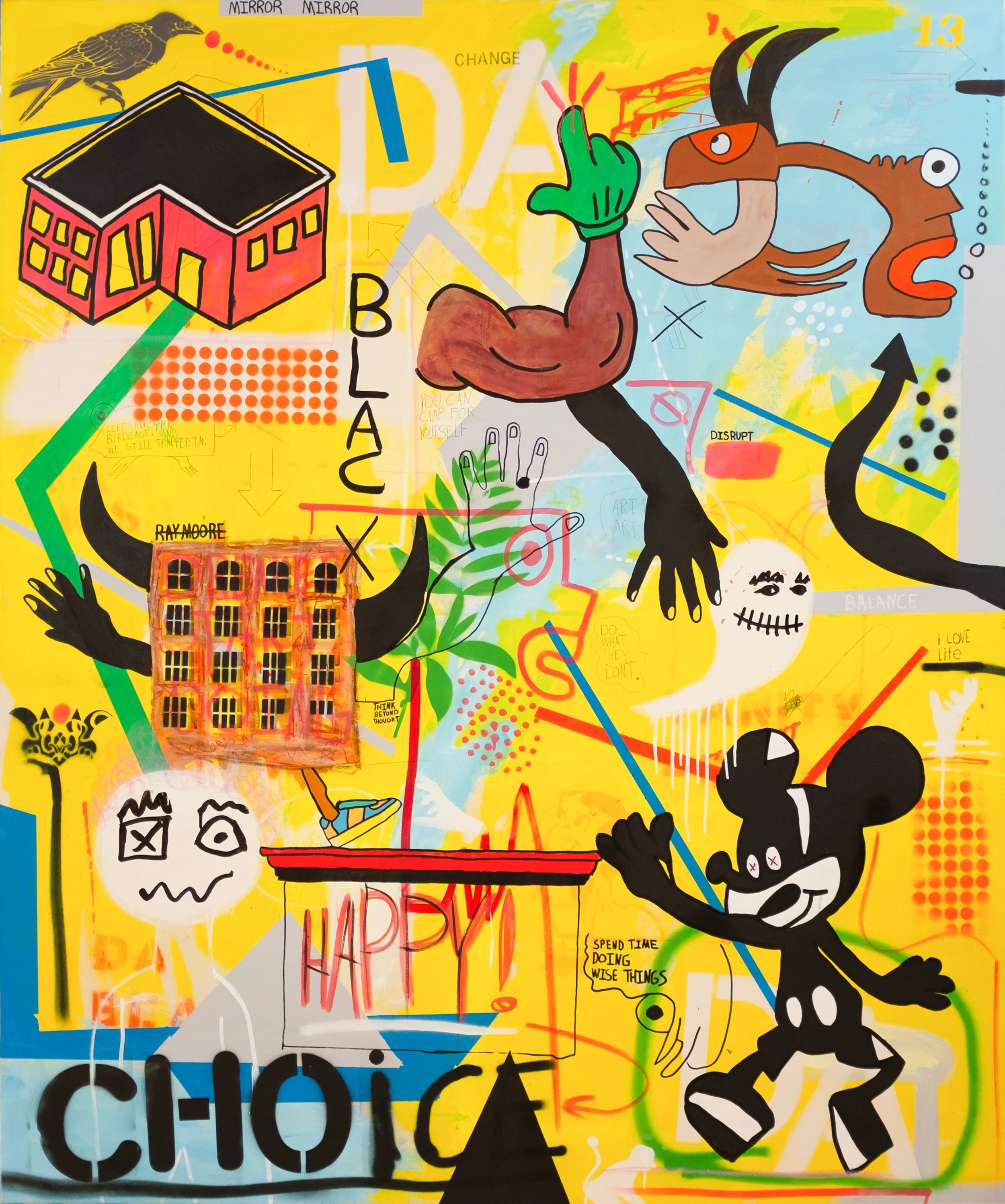 150x180cm mixed media on canvas