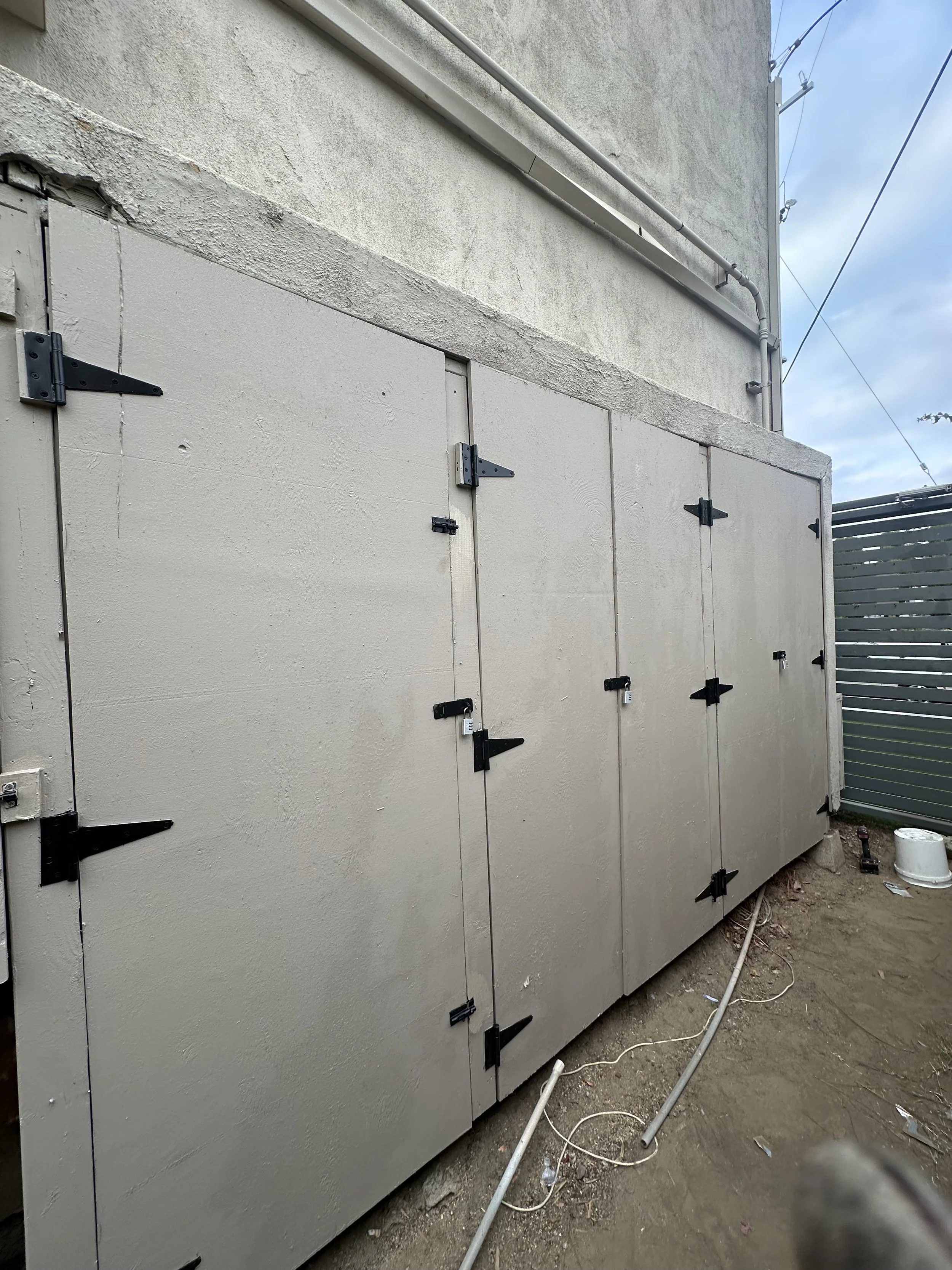 Plywood door fabrication and installation