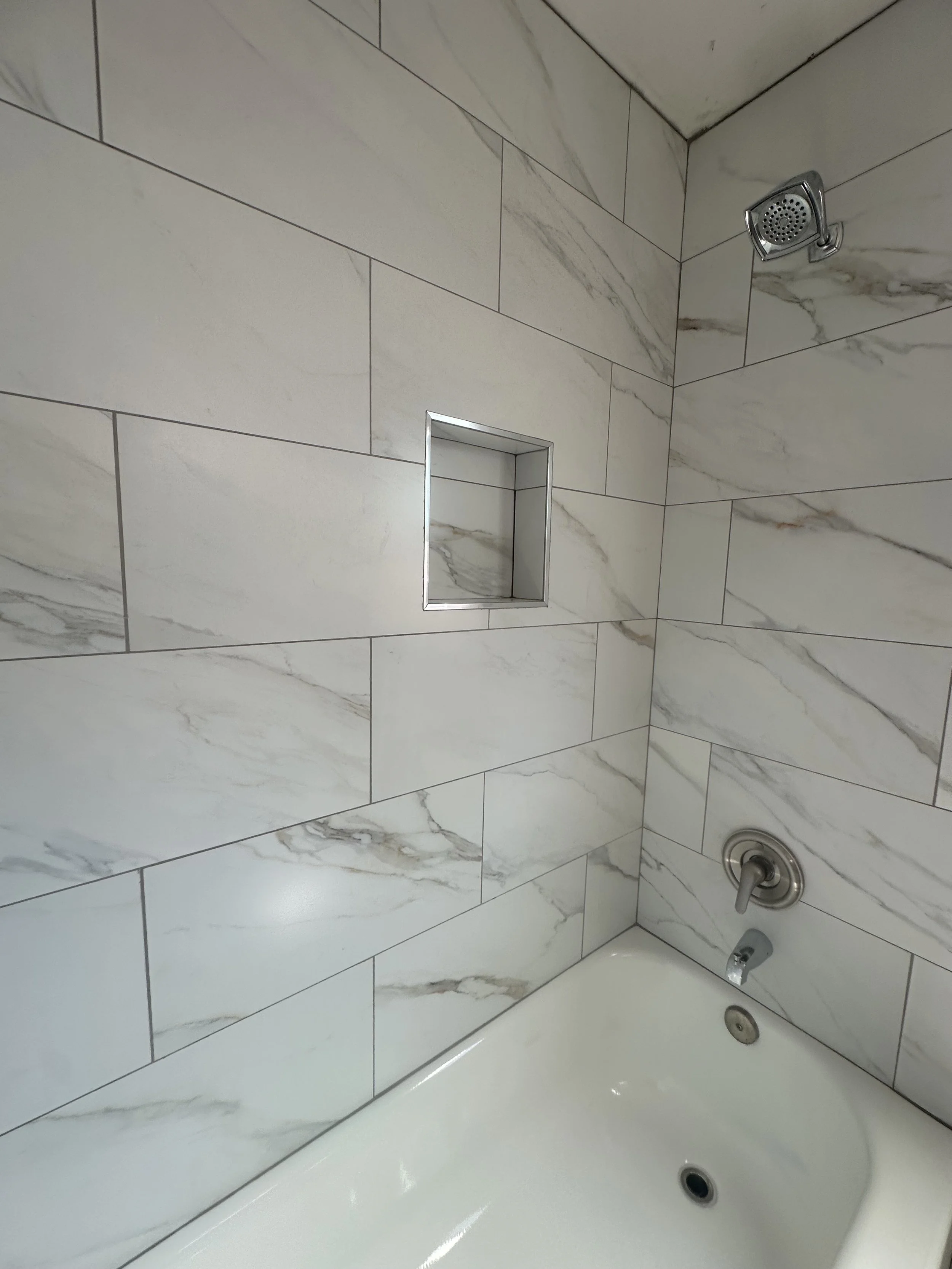 Tub tile installation