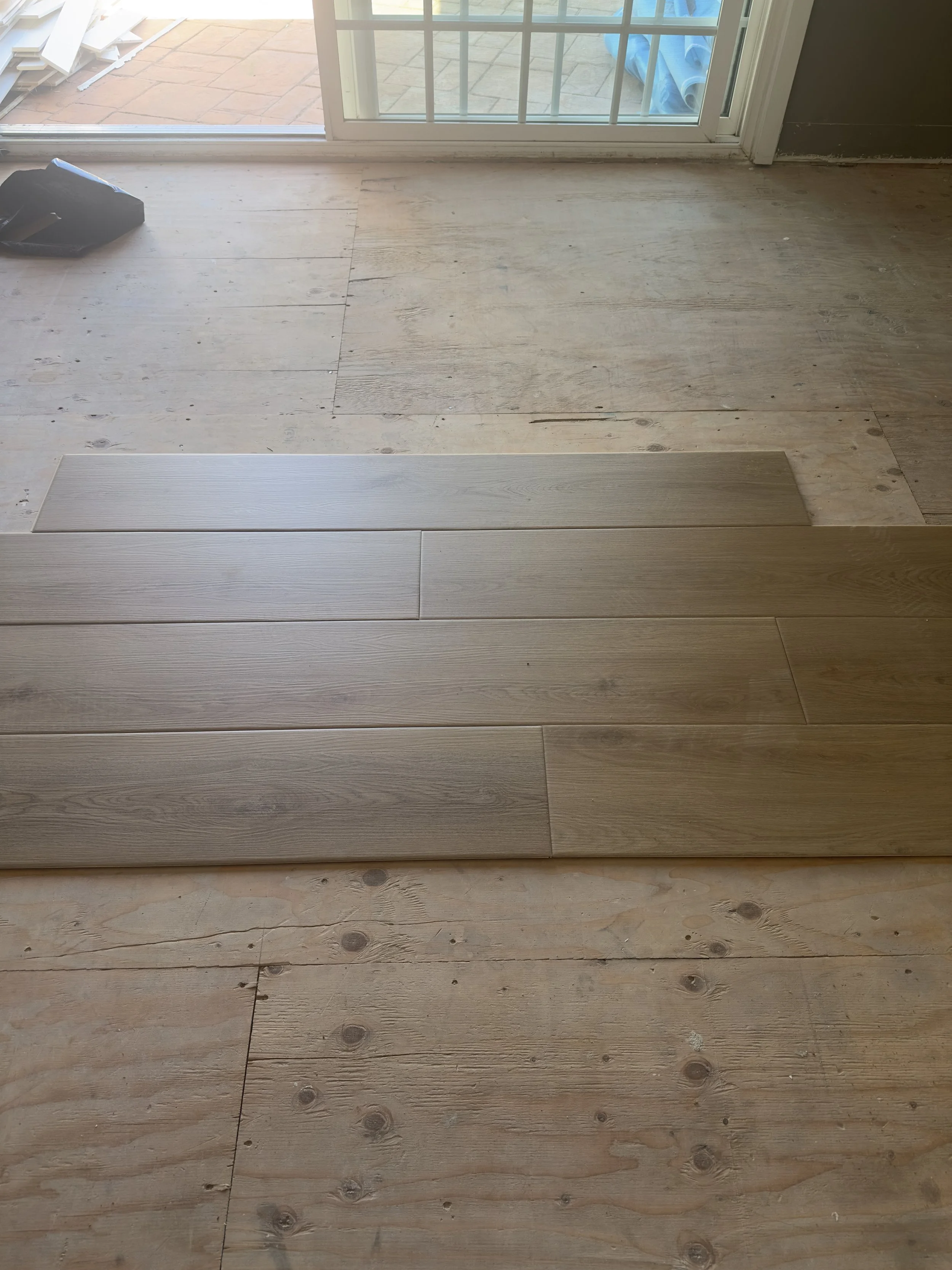 Vinyl floor installation