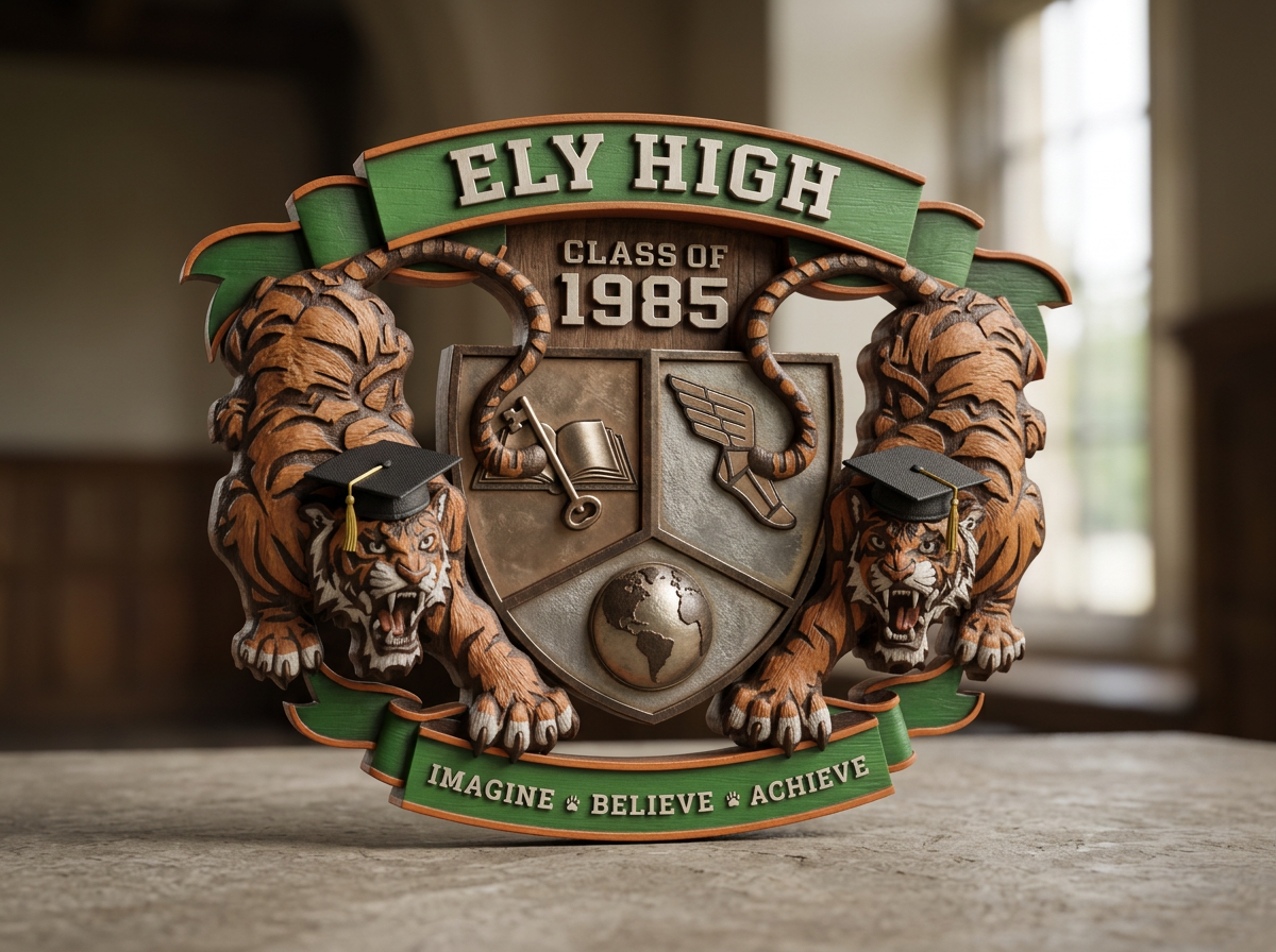Class Crest with caps