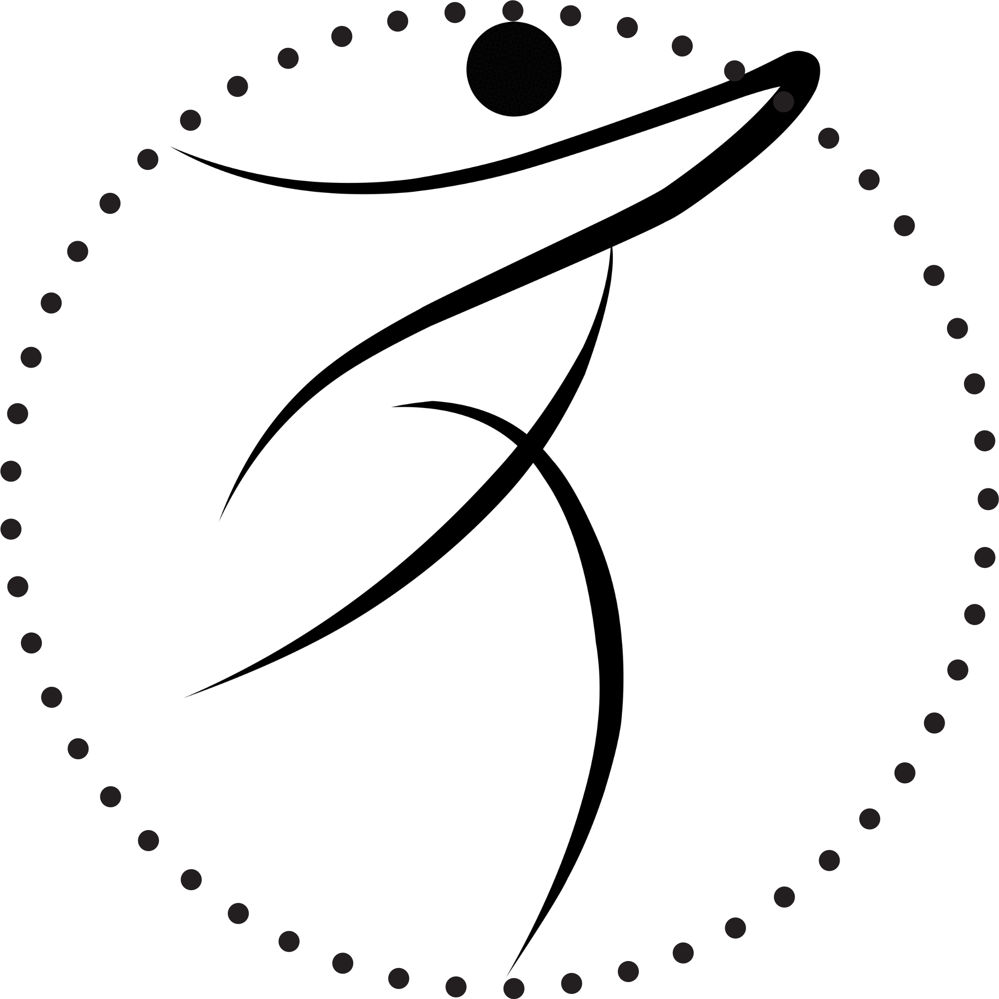 Geometric drawing of an outline square with sections divided by vertical, horizontal, and diagonal lines.