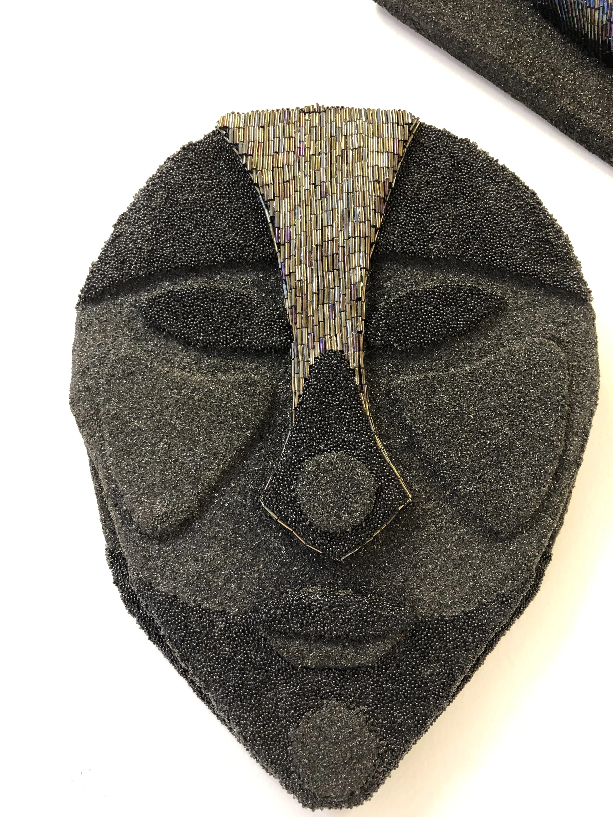 Multimedia sculpture 2020: Sand, Beads, Cardboard
