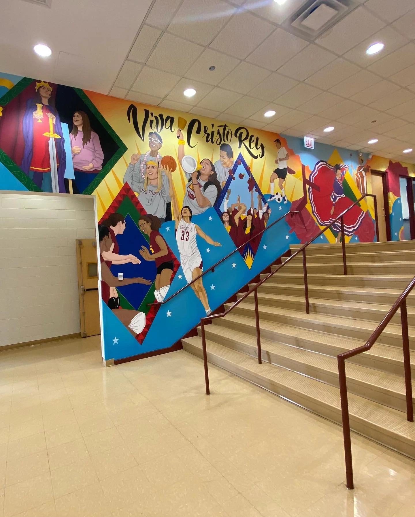 Cristo Rey Mural via Provoke Culture, Chicago,April 2022