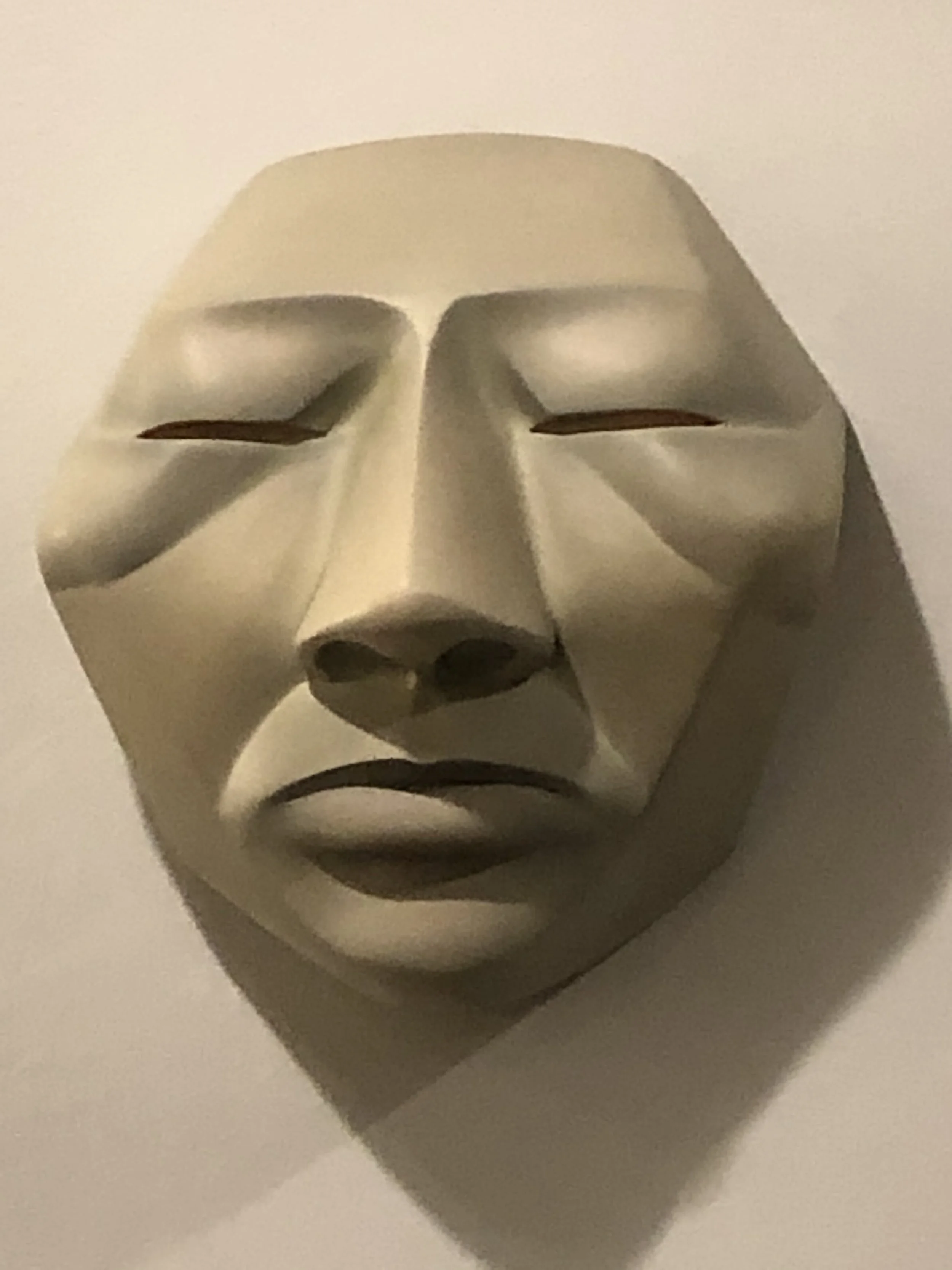 Painted Multimedia Sculpture 2020, Wood, Bondo, Paint