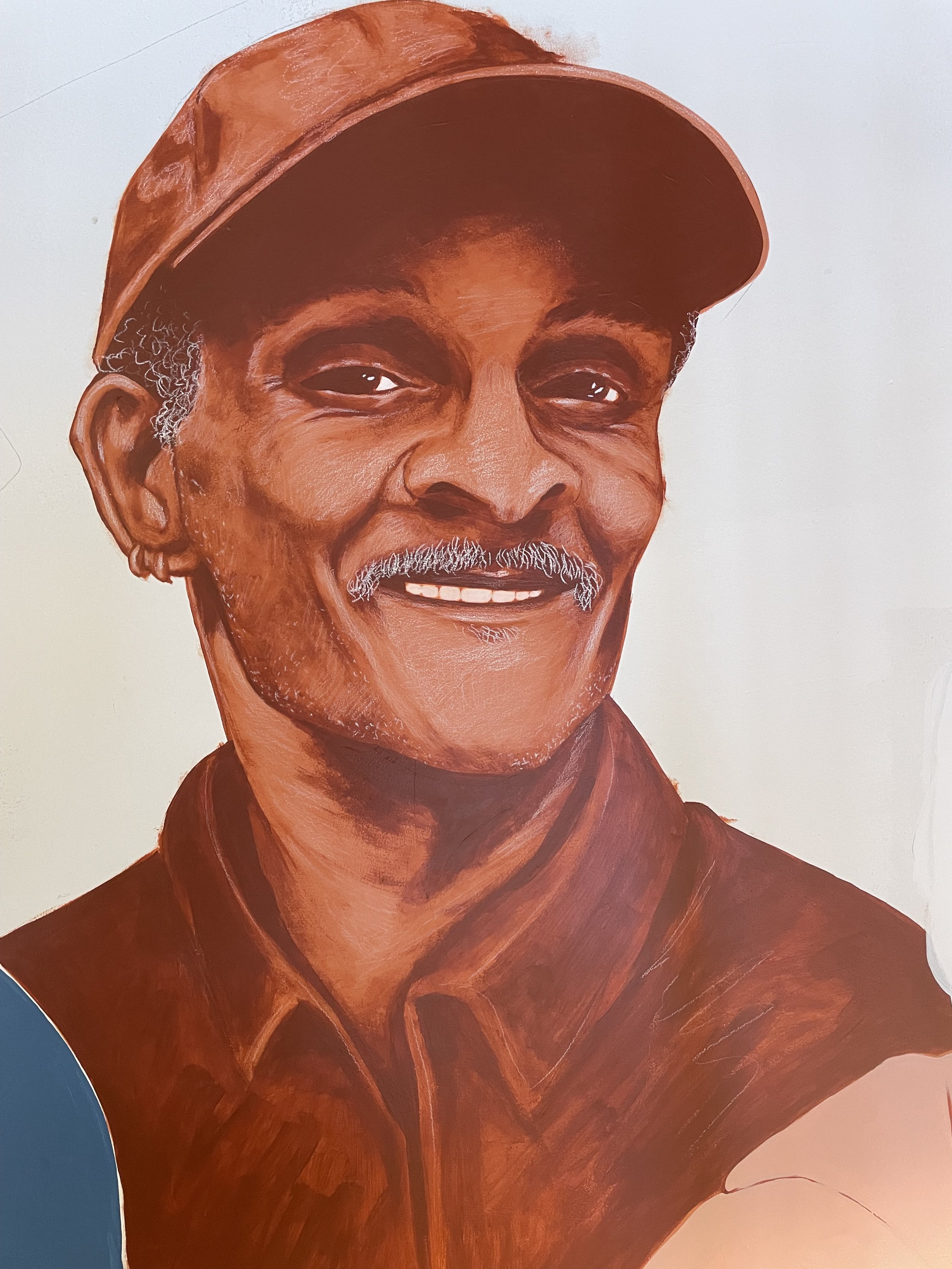 Portraits for Sam Kirk mural collaboration for People’s Action Mural, Chicago, January 2025