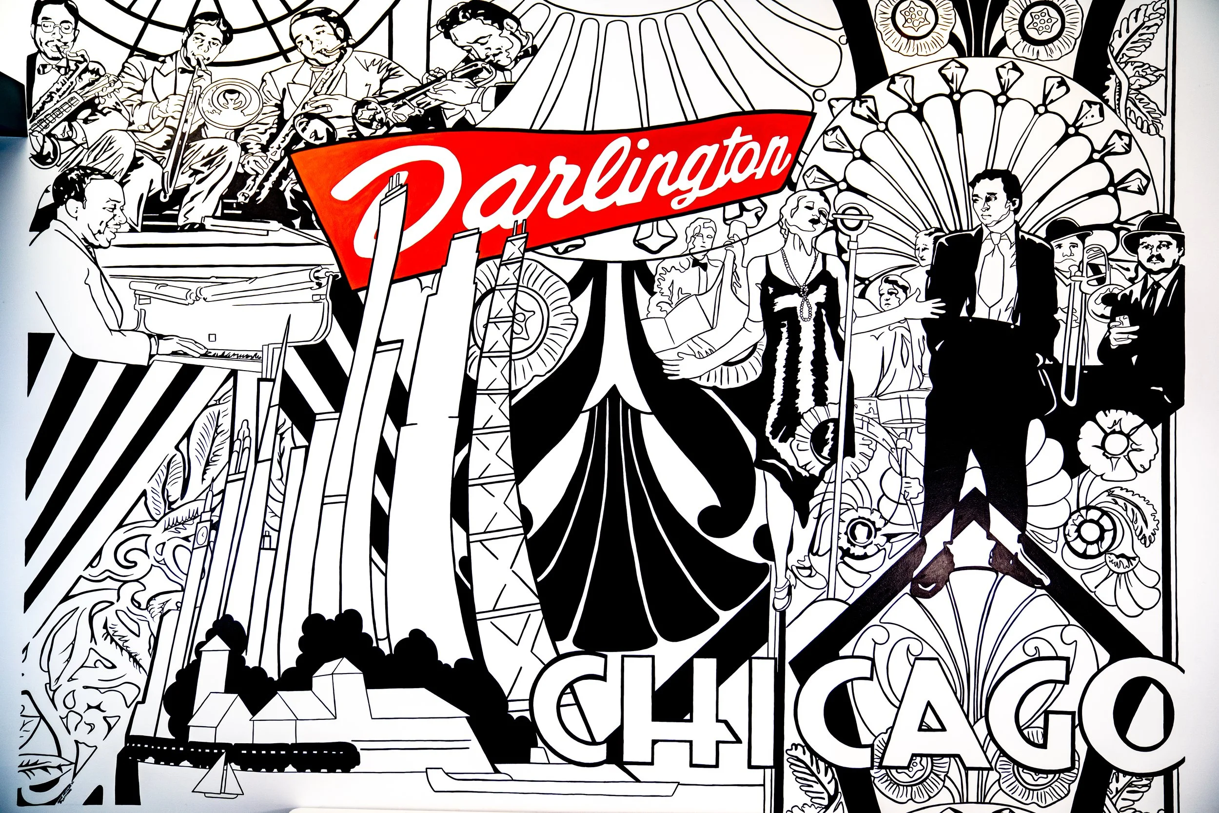Darlington Mural, Uptown, Chicago January 2022