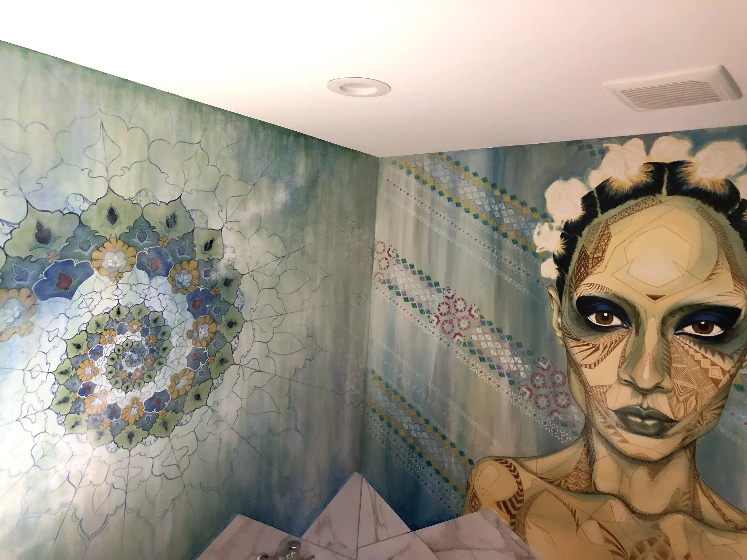 2nd bathroom at The Space 2928, Chicago, January 2021