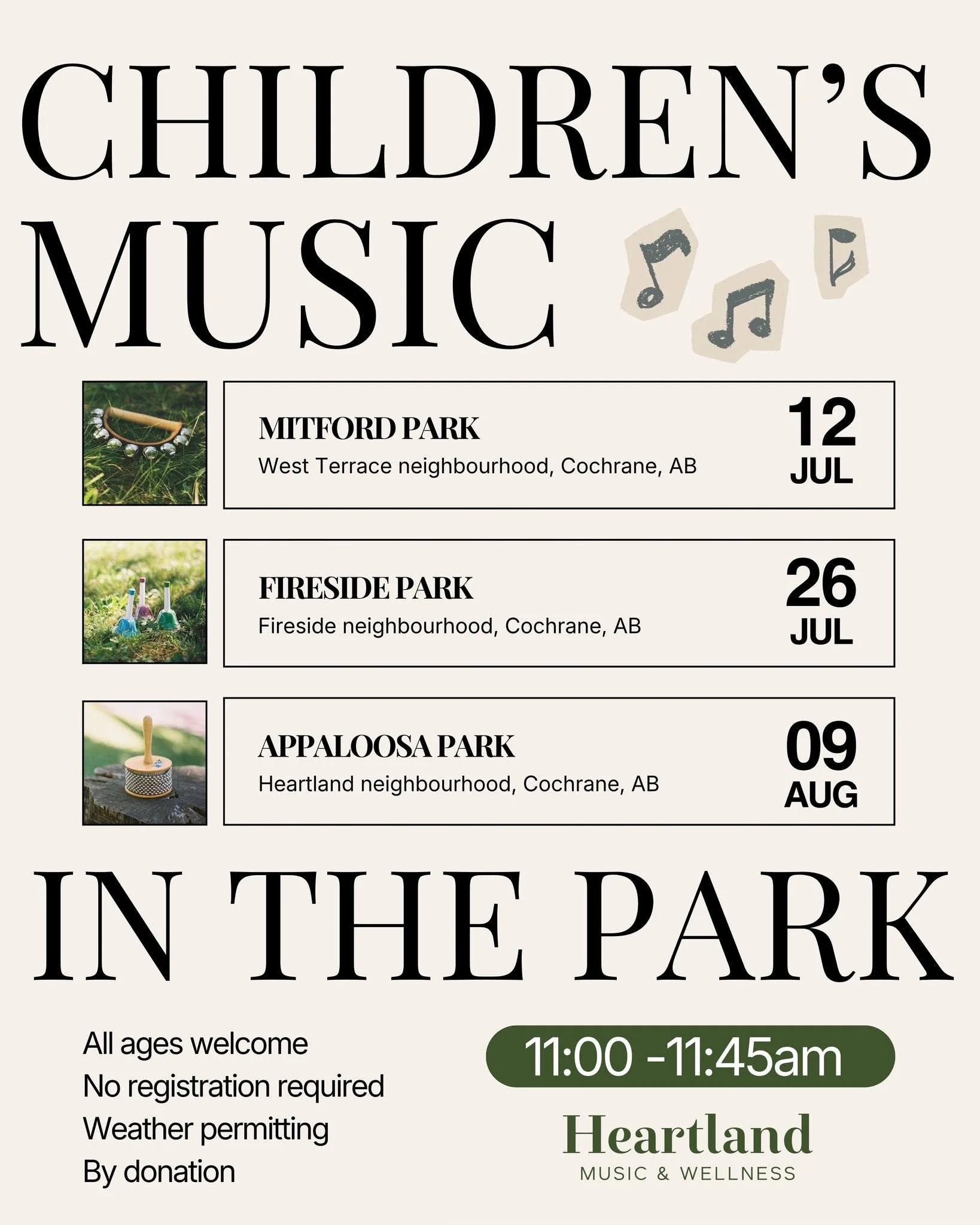 Children’s Music in the Park - Mitford Park