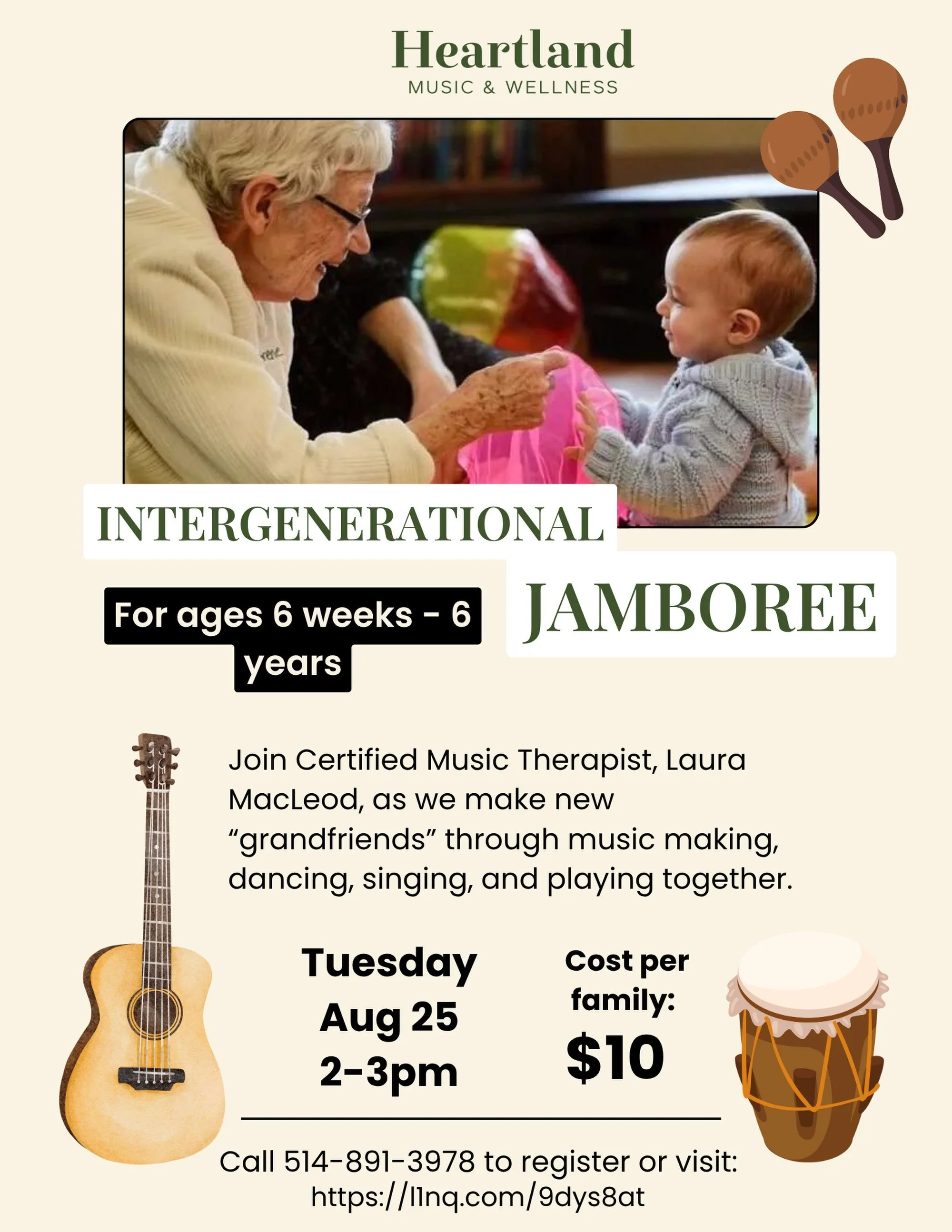 🎶 Intergenerational Jamboree 🎶

We&rsquo;re so excited to be partnering with the RIA Schlegel-UW Research Institute for Aging and Bethany Care Home for another special Intergenerational Jamboree.

Last month, our families and &ldquo;grandfriends&rd