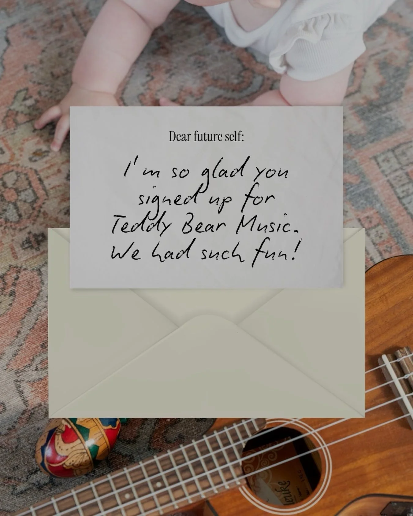 You&rsquo;ve got mail 📫 

Your extraordinary future self wants to thank you for the steps you took to enjoy your baby&rsquo;s first year of life. 

Maybe she&rsquo;s thanking you for learning new rhythms and extending deeper grace to your new self. 