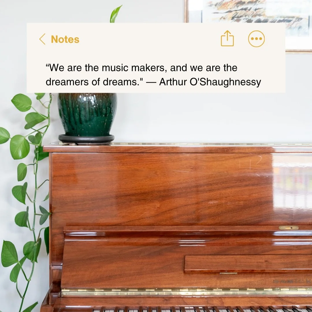 &ldquo;We are the music makers, and we are the dreamers of dreams.&rdquo; 🎶 &mdash; Arthur O&rsquo;Shaughnessy

Music lives in all of us, from our very first heartbeat to our last. ❤️

Through singing, drumming, humming, skipping, and making the sil