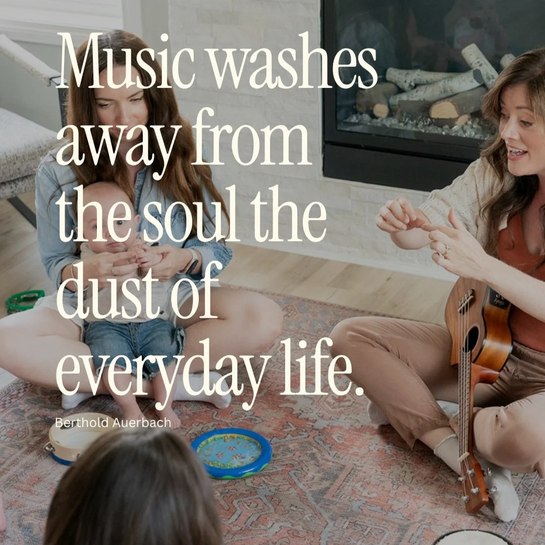 🎶 &ldquo;Music washes away from the soul the dust of everyday life.&rdquo; 🎶

Mamas, in the fullness of your week, make a little room for music, connection, and play. 💛

Our days are filled with routines, responsibilities, and endless to-do lists,