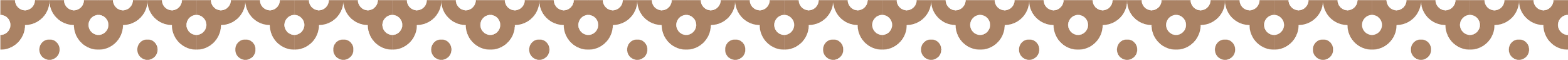 Close-up of fabric with black, beige, and brown polka dot pattern.