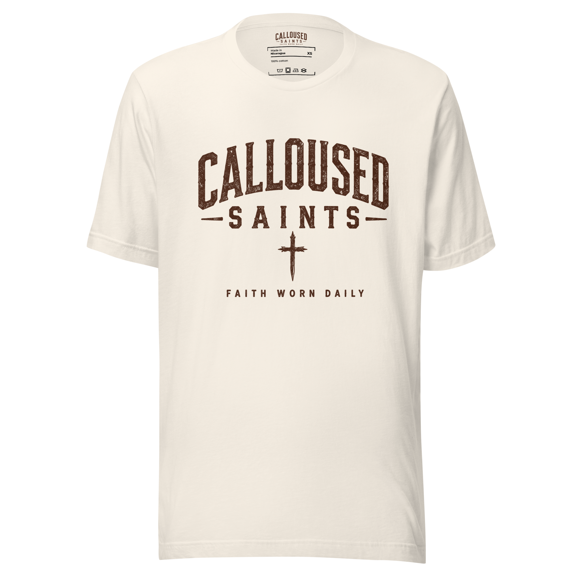 Calloused Saints Tee- Vintage White