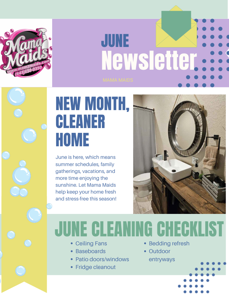 Mama Maids Newsletter