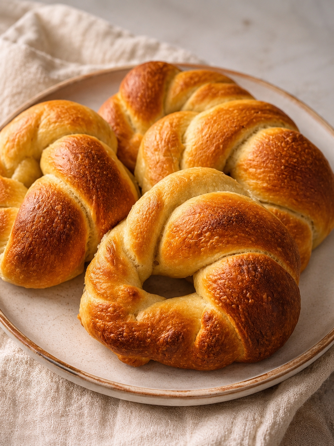 Twisted Sourdough Bagels