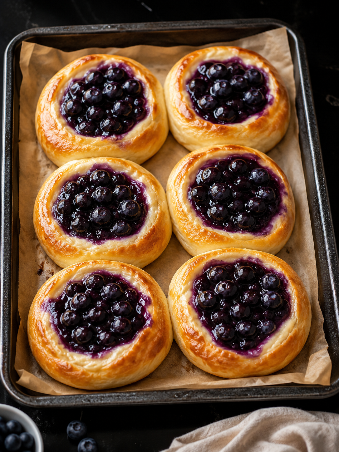 Blueberry Sourdough Danish