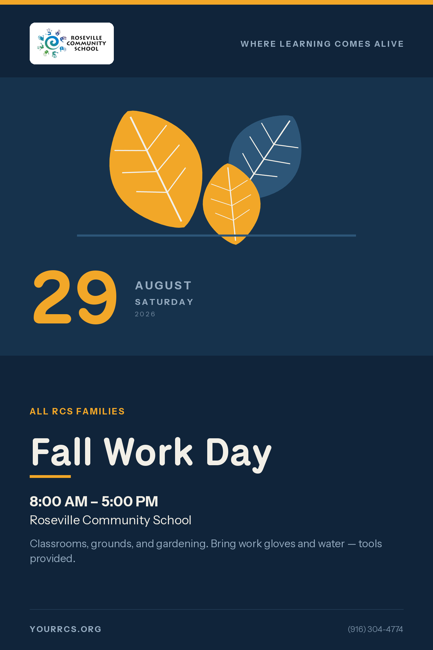 Fall Work Day