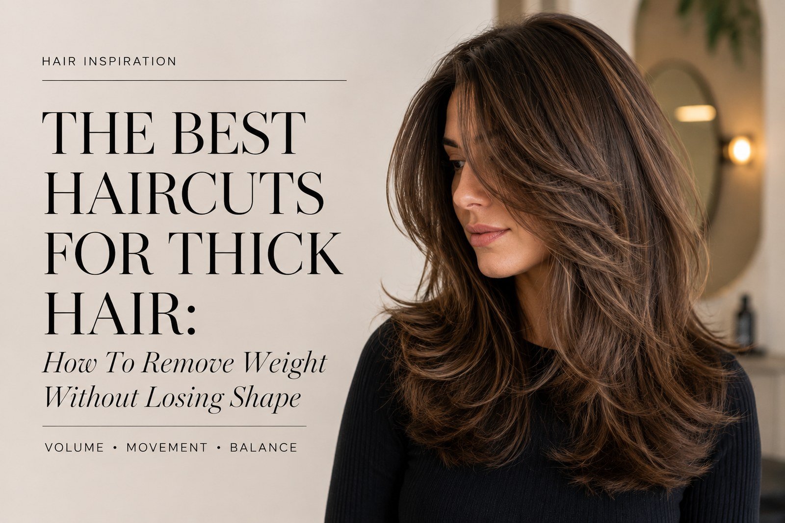 The Best Haircuts for Thick Hair: How to Remove Weight Without Losing Shape