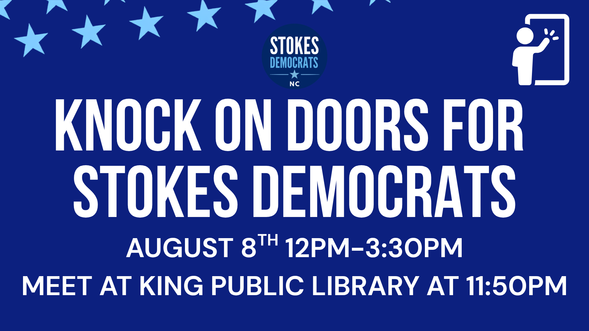 Knock Doors For Stokes Democrats In King