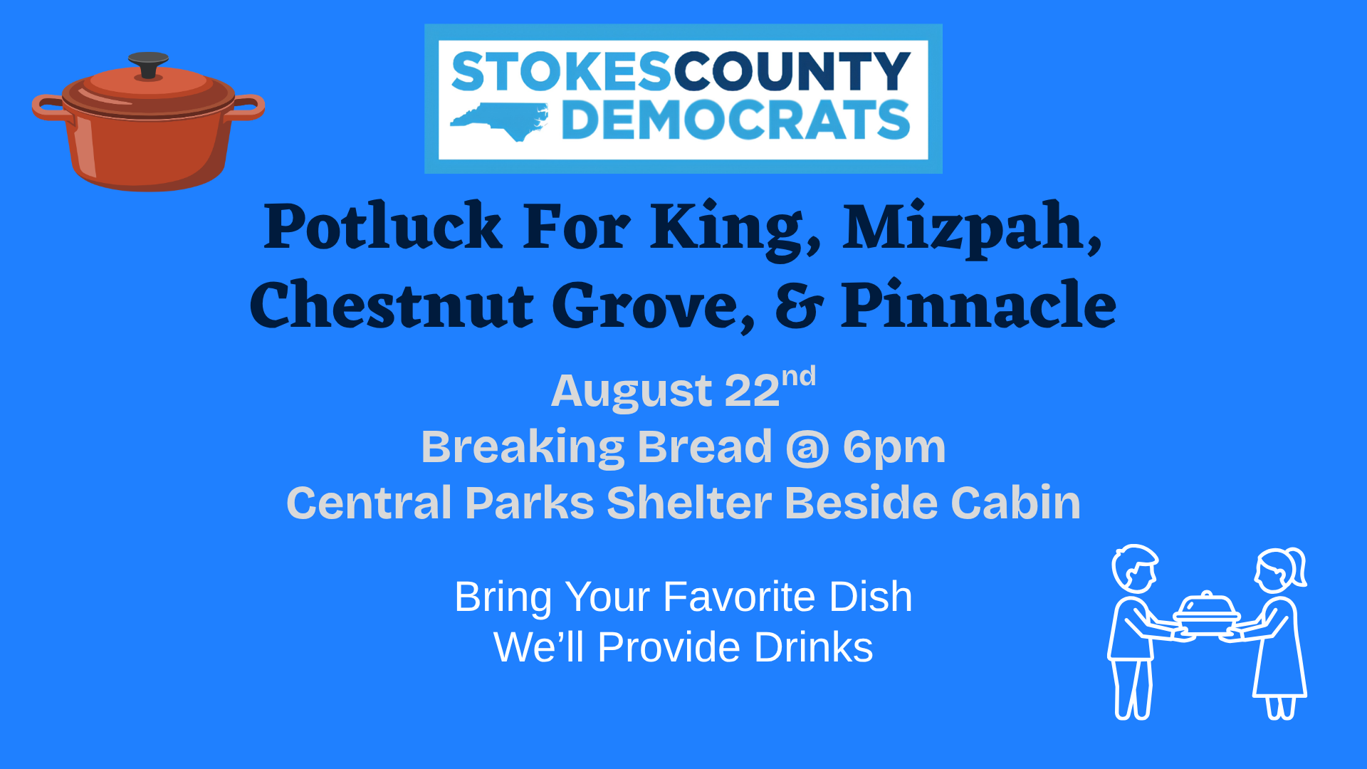 Potluck For King, Mizpah, Chestnut Grove, &amp; Pinnacle