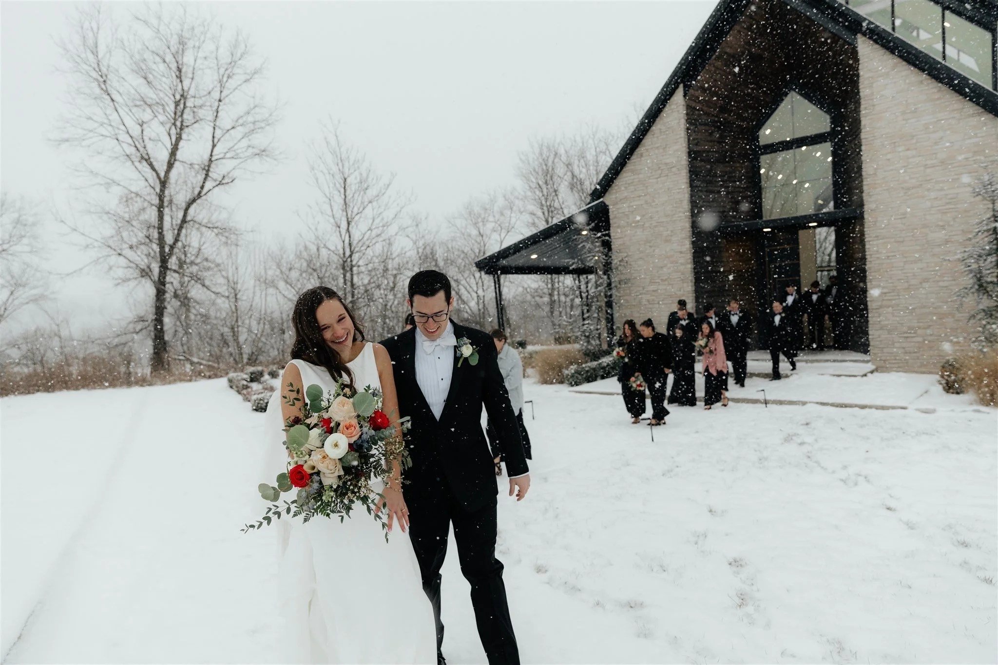 A Snowstorm Wedding at Osage House with Caroline &amp; Jacob