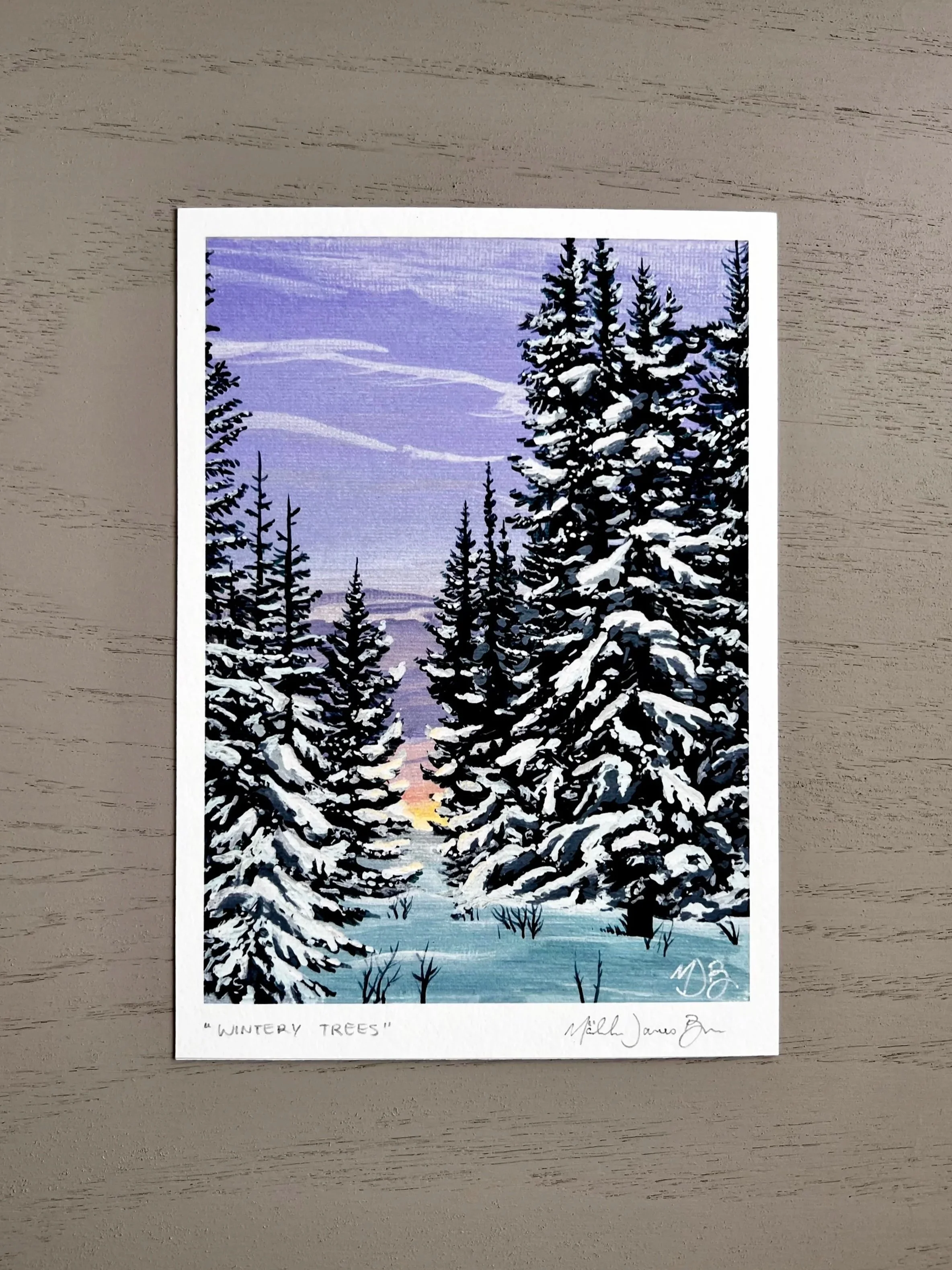 “Wintery Trees” - Giclée Print