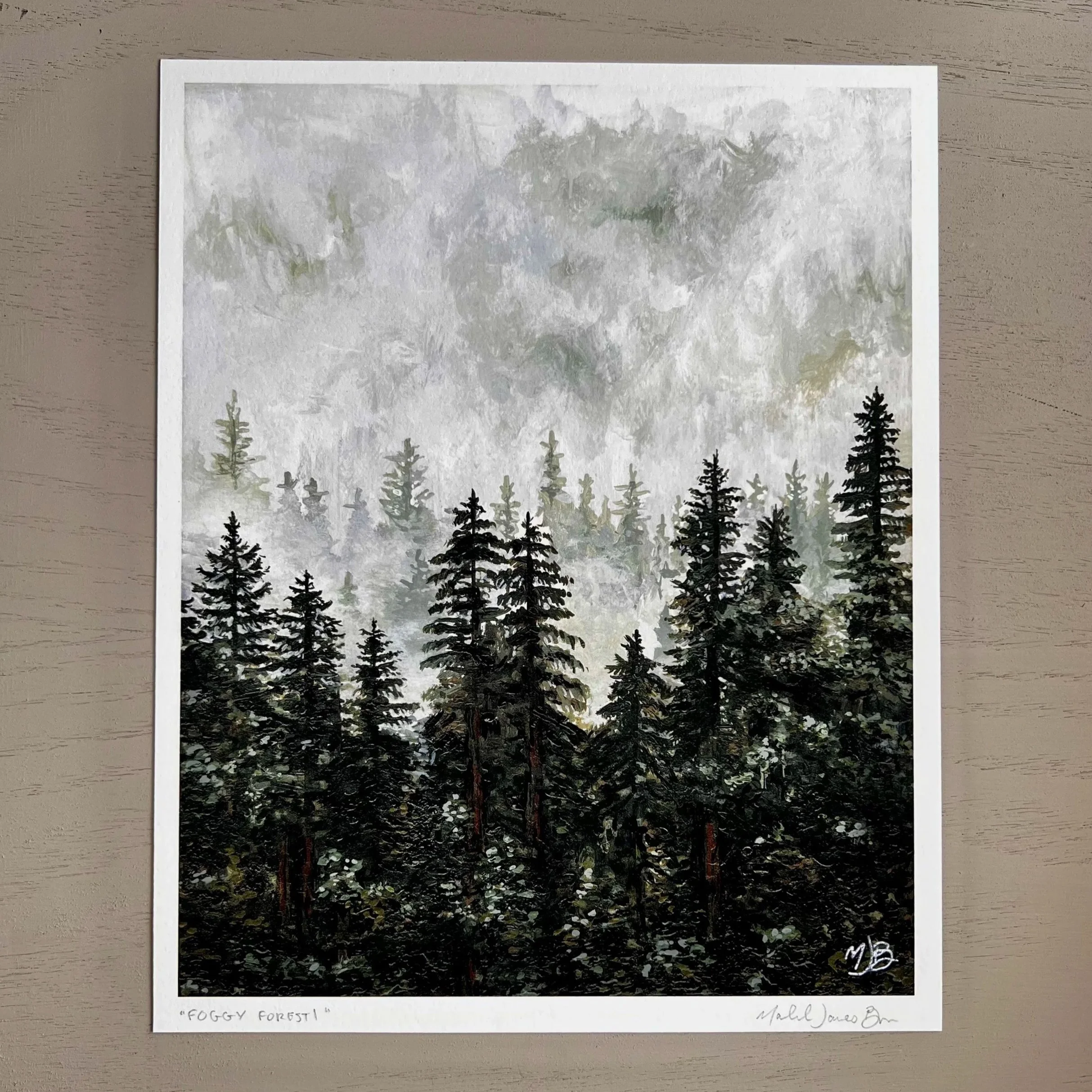 “Foggy Forest I” - Giclée Print