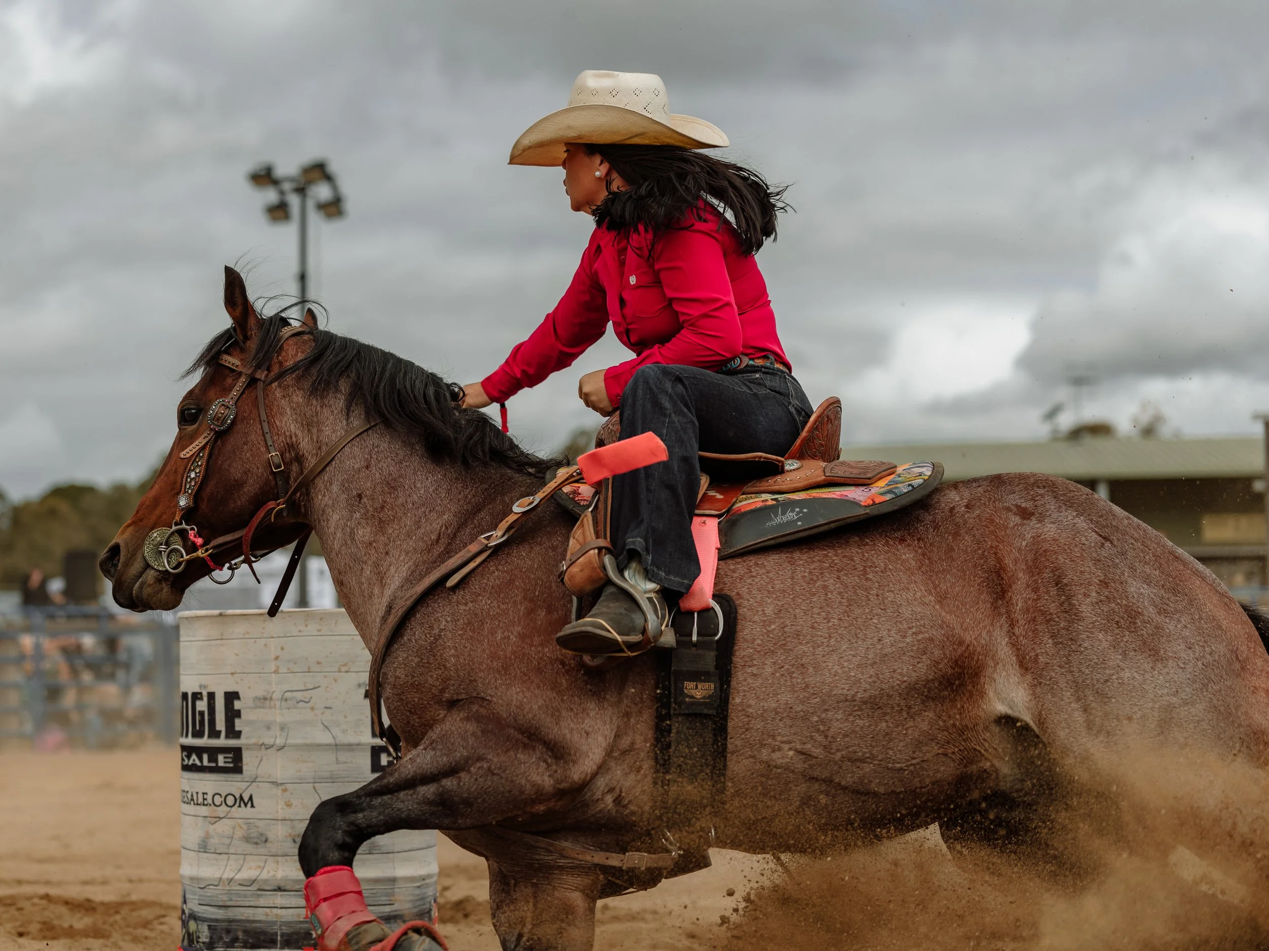 Barrel racing photography at a Queensland rodeo by The WESTRN Edit