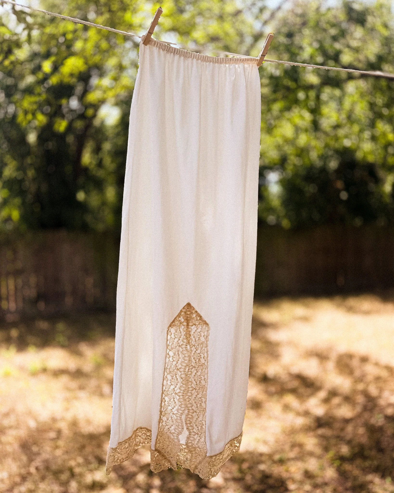 1970s Maxi Slip Skirt