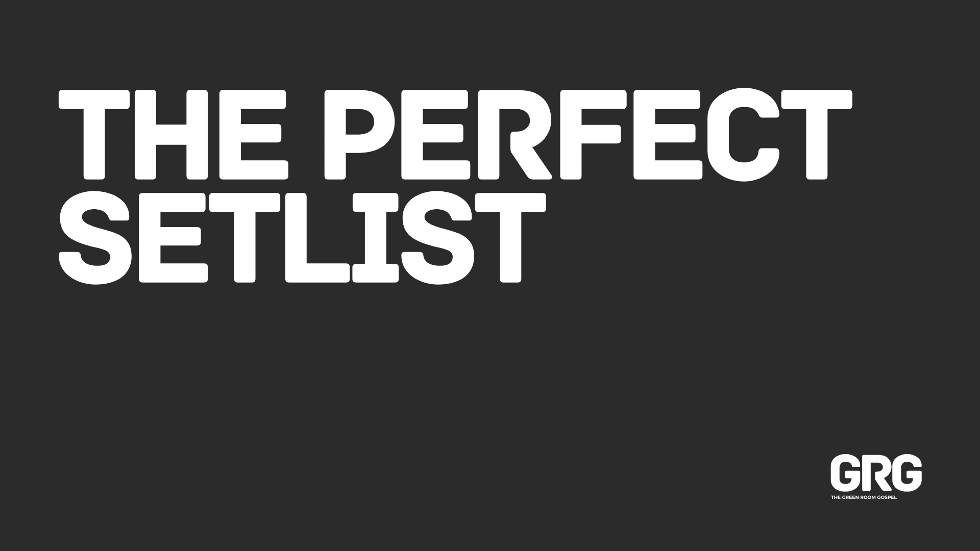       
  
    How to Build the Perfect Setlist   A setlist building blueprint that shows how to flow from praise to presence.    The Blueprint Is Biblical   Long before there were stages, lights, or chord charts…there was worship. God gave Moses a sp