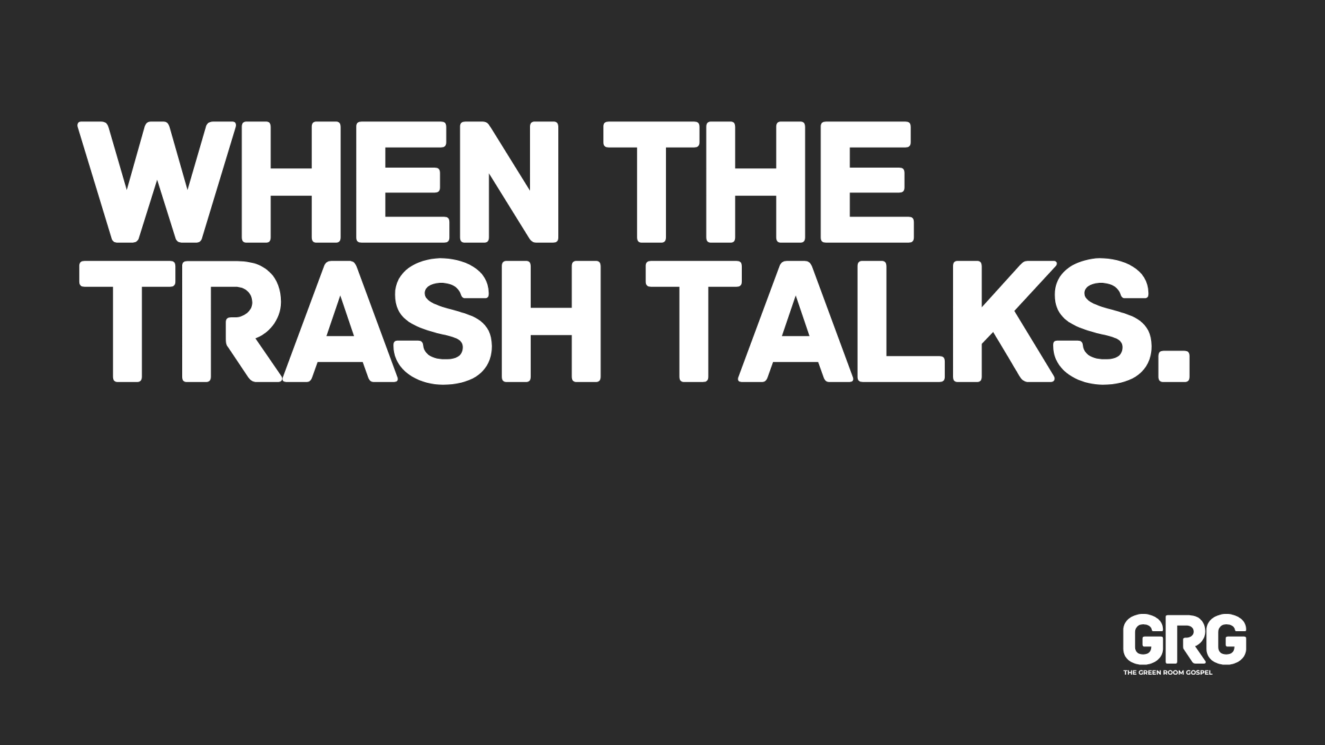       
  
    WHEN THE TRASH TALKS   “If you want to improve, be content to be thought foolish and stupid.”    — Epictetus   One morning in October of 2025, I sat down for coffee with an old friend I hadn’t seen in years. I thought we were just catch