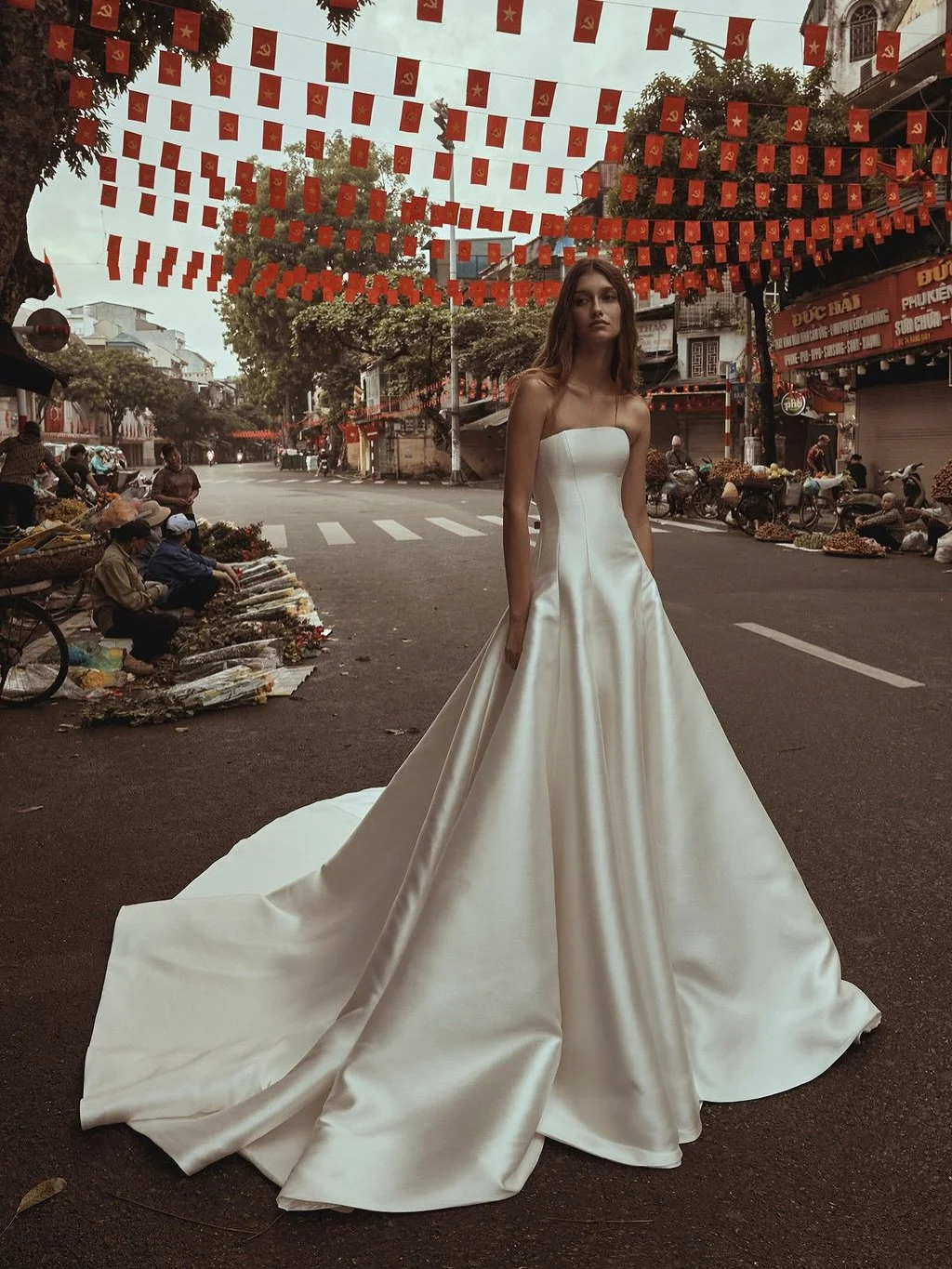 Introducing Adler ✨ Our newest @kyhabride dress to join our exclusive bridal collection.

This lustrous Mikado dress is sculpturally shaped with a straight across neckline for a modern edge. Minimalist in detail, maximal in presence.

Place your orde