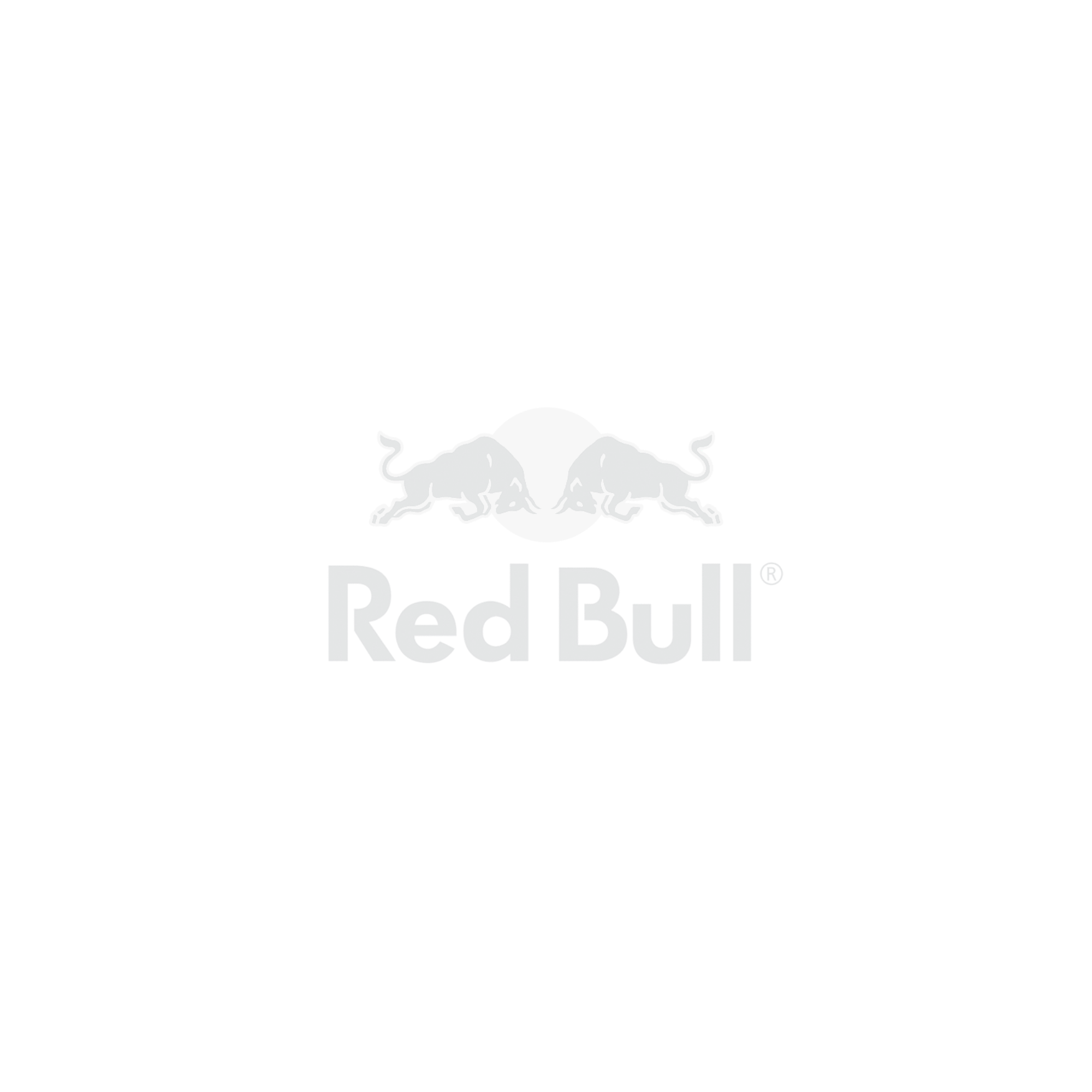 Black background with the Red Bull logo featuring two charging bulls facing each other with a yellow sun in the background and the words 'Red Bull' underneath.