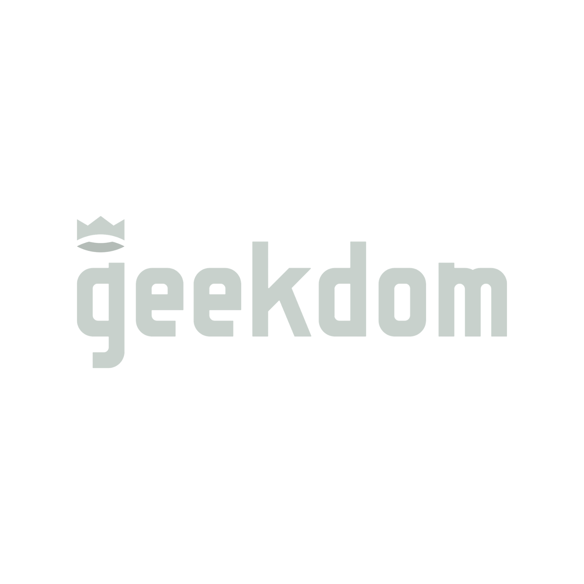 The logo of Dekaron, a black and white emblem with a crown and a shield, accompanied by the word 'dekaron' in lowercase gray letters.
