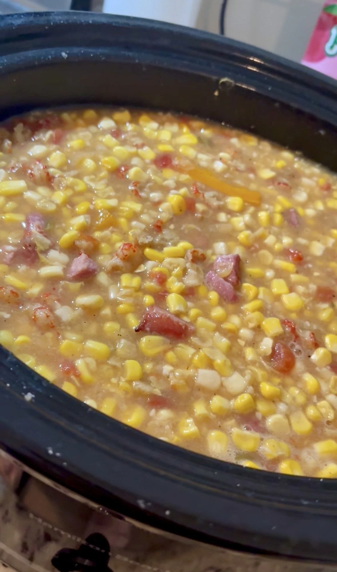 Crock-Pot Cajun Corn Maque Choux Recipe