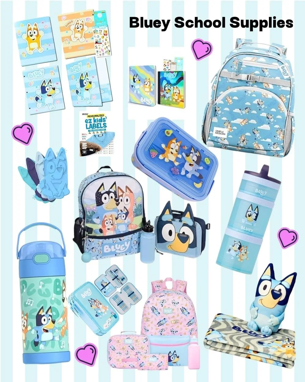 Bluey School Supplies