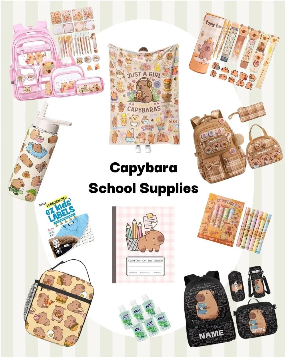 Capybara School Supplies