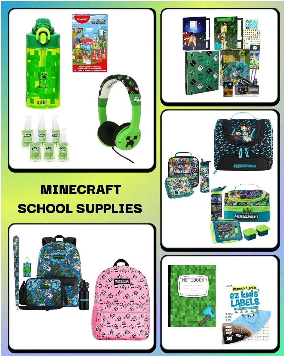 Minecraft School Supplies