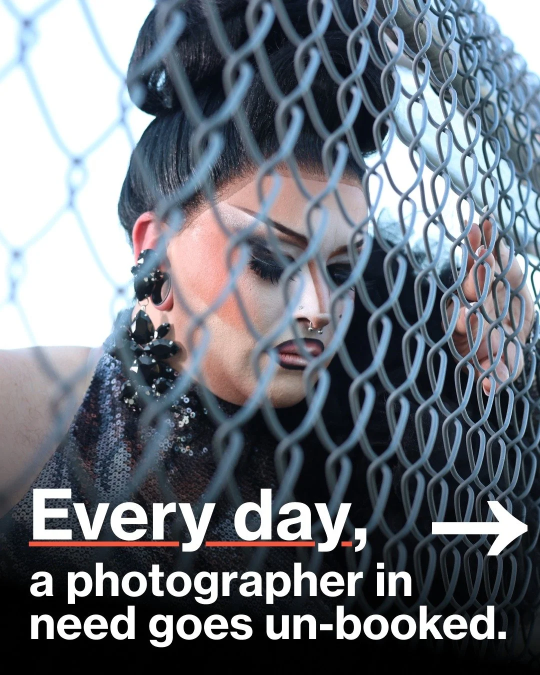 Every day, a queer photographer goes un-booked. This June and July, you can be part of the solution. 😔➡️

I'm running Pride pricing all summer - 10% off drag shoots, couples, chosen family sessions, headshots, and more! If you've been putting off bo
