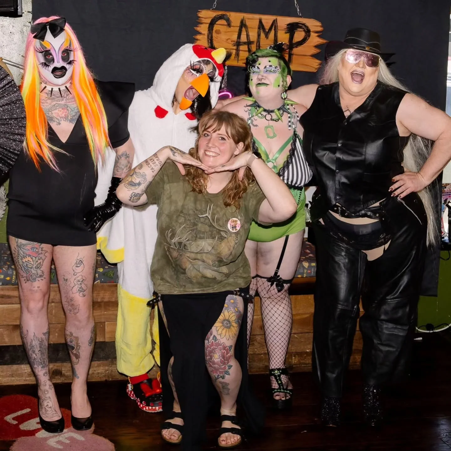 Camp Camp today was pretty great! I always love hanging out with the performers and am privileged to have the opportunity to be a part of this awesome show. I even got to set up some studio lights after the show and get some great portraits!

#drag #