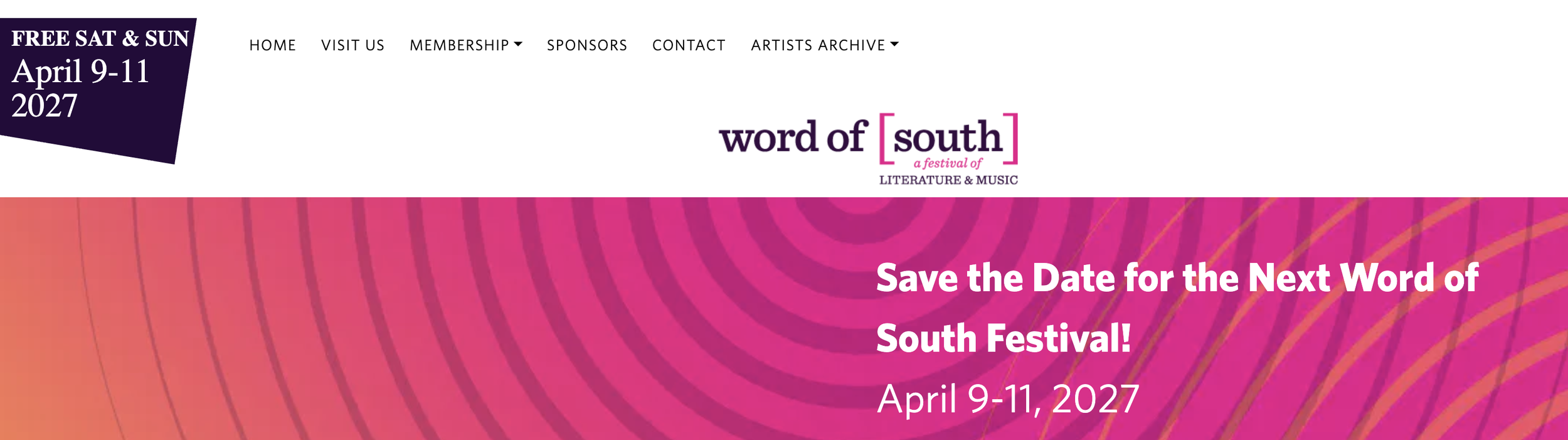 Word of the South Book &amp; Music Festival