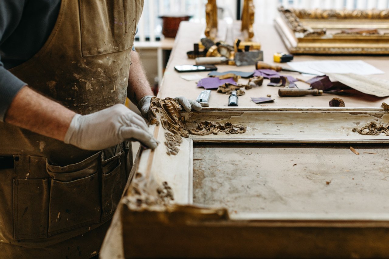 Heritage frame and historic object conservation